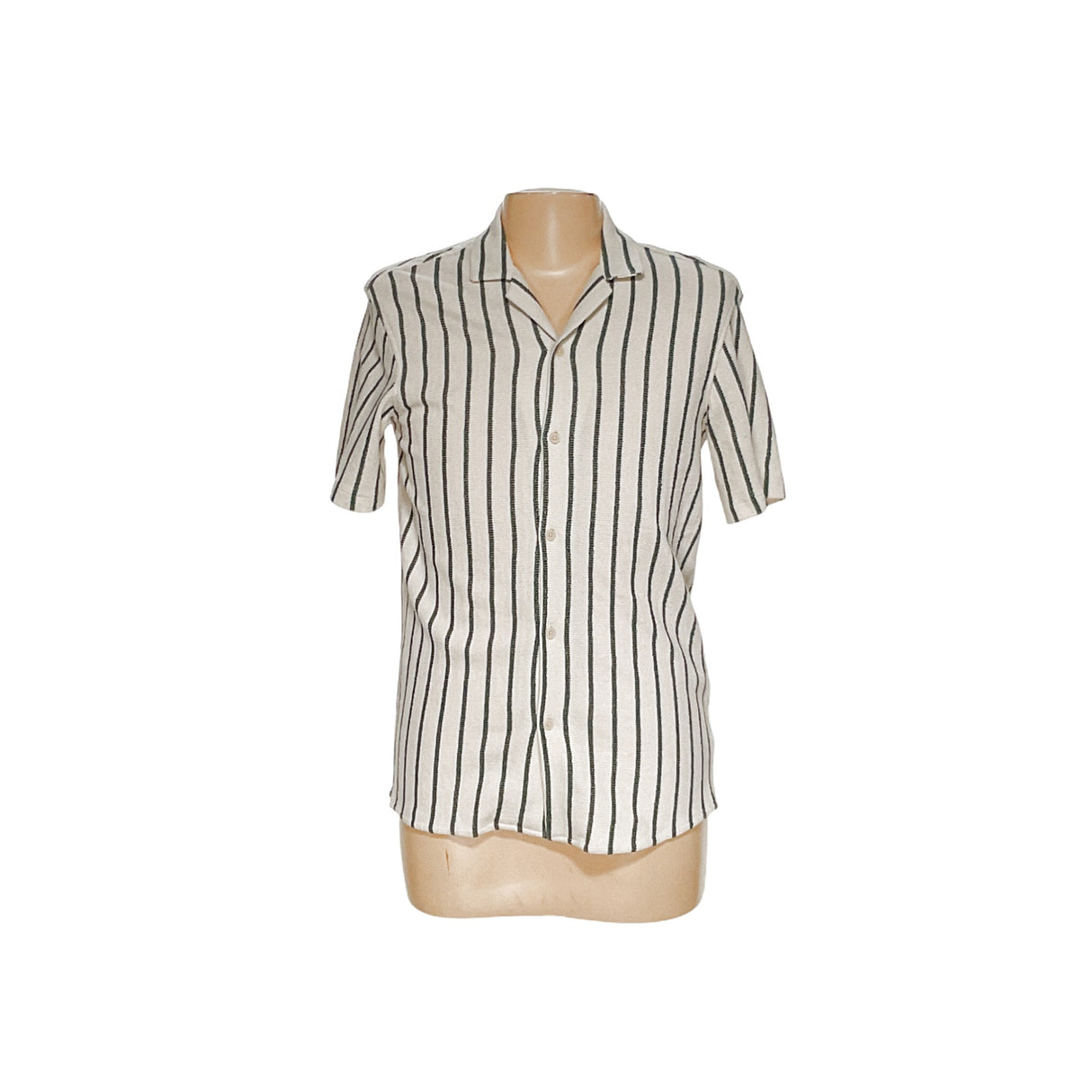 ZARA Men's Striped Button-Down Shirt