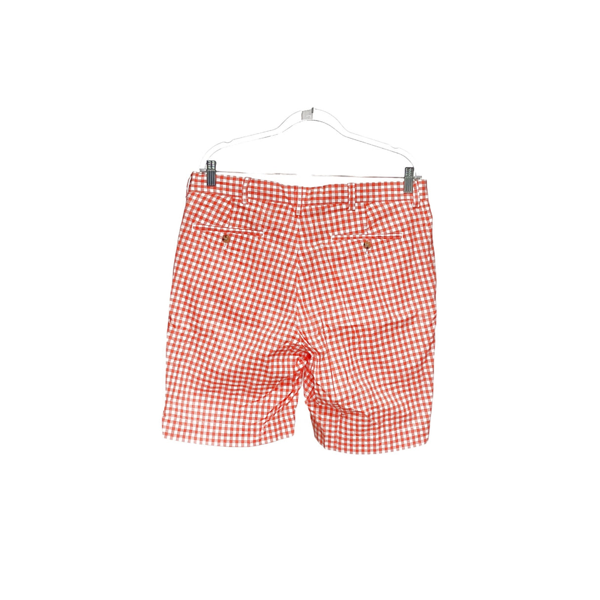 Polo Ralph Lauren Men's Orange Gingham Bermuda Shorts