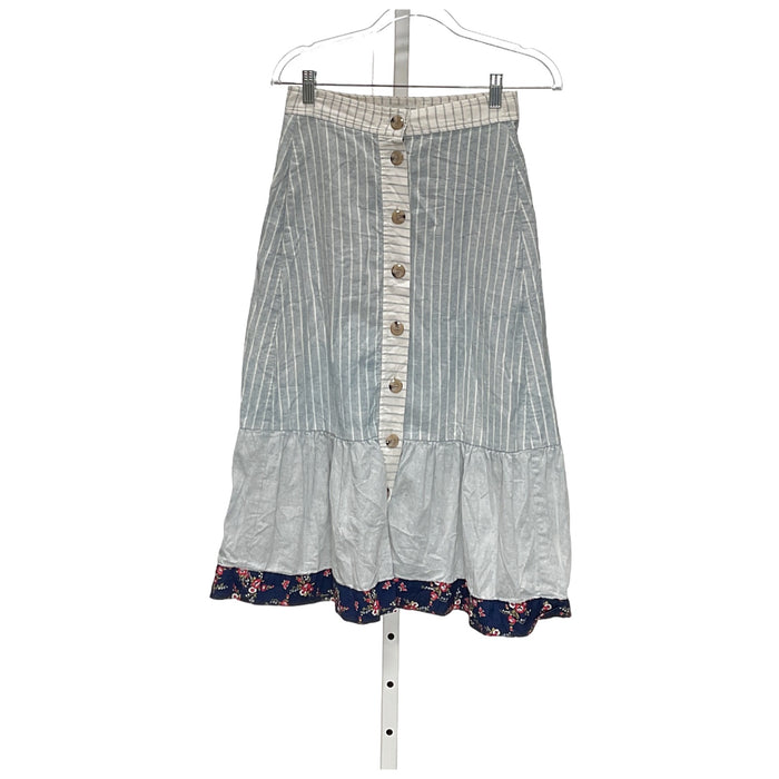 MADEWELL Blue A-Line Skirt