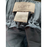 LOFT Gray A-Line Skirt, Size L