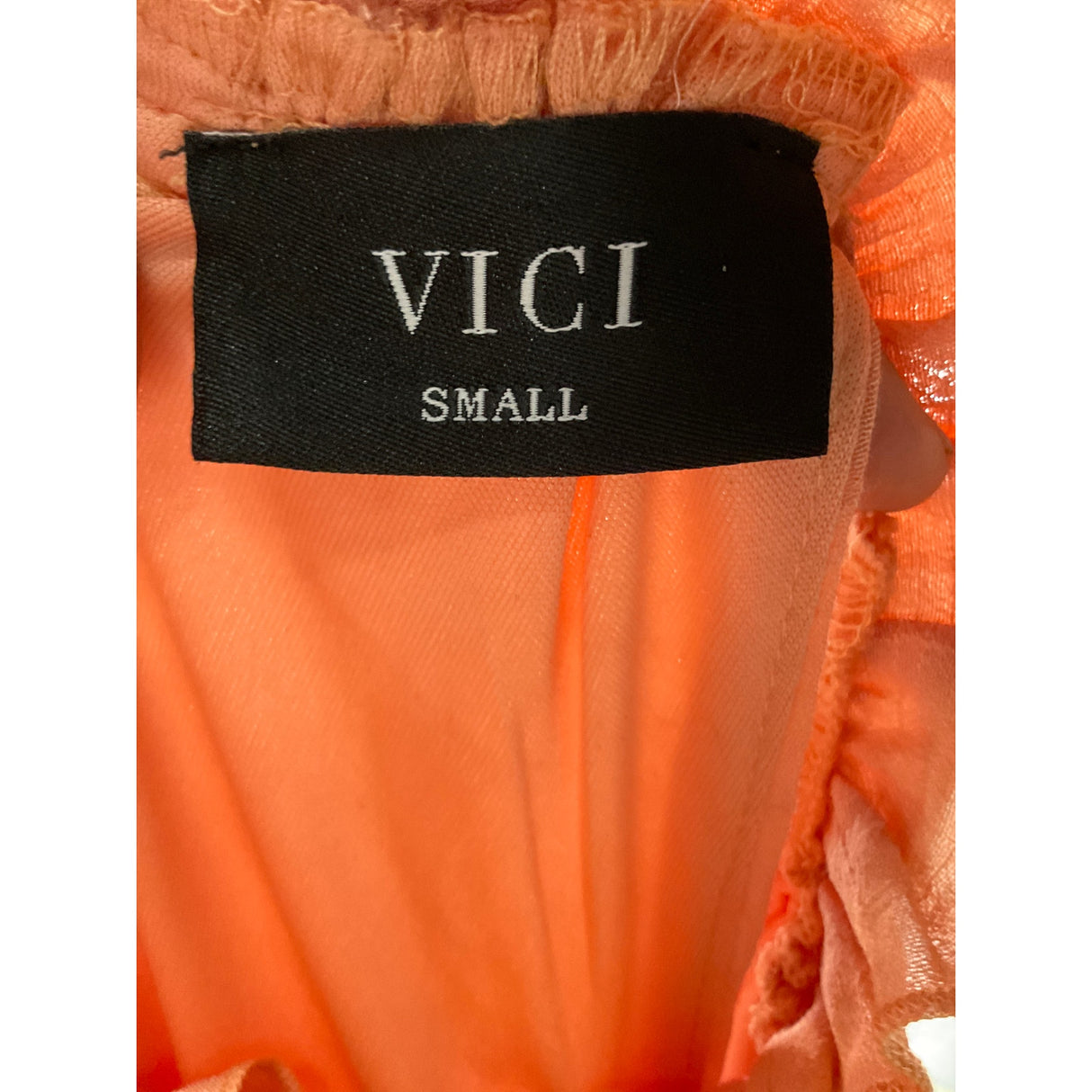 VICI Orange Midi Shift Dress - Size S