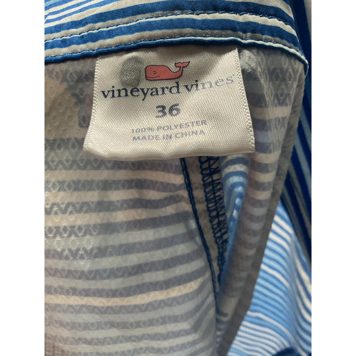 Blue Vineyard Vines Men's Swim Bottom - Size 36