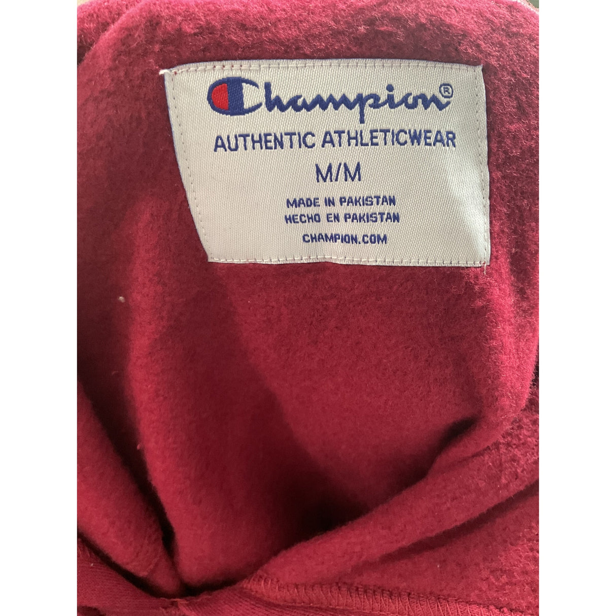 Champion Red Pullover Hoodie - Size M