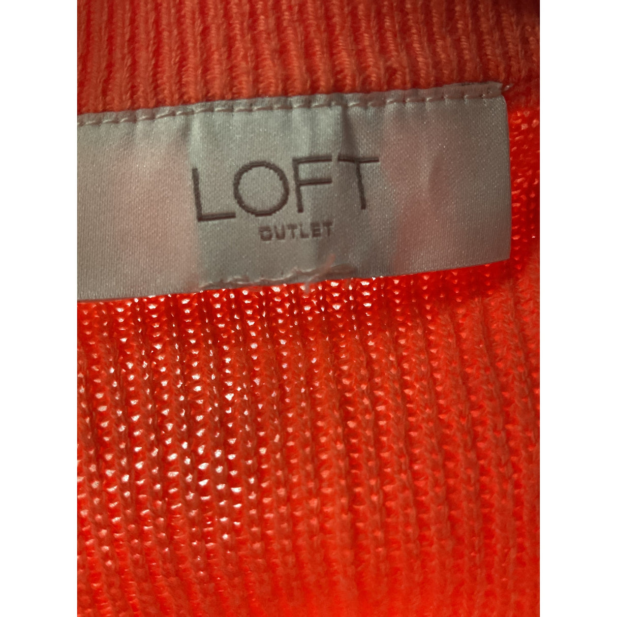 LOFT Orange Cotton Sweater XL