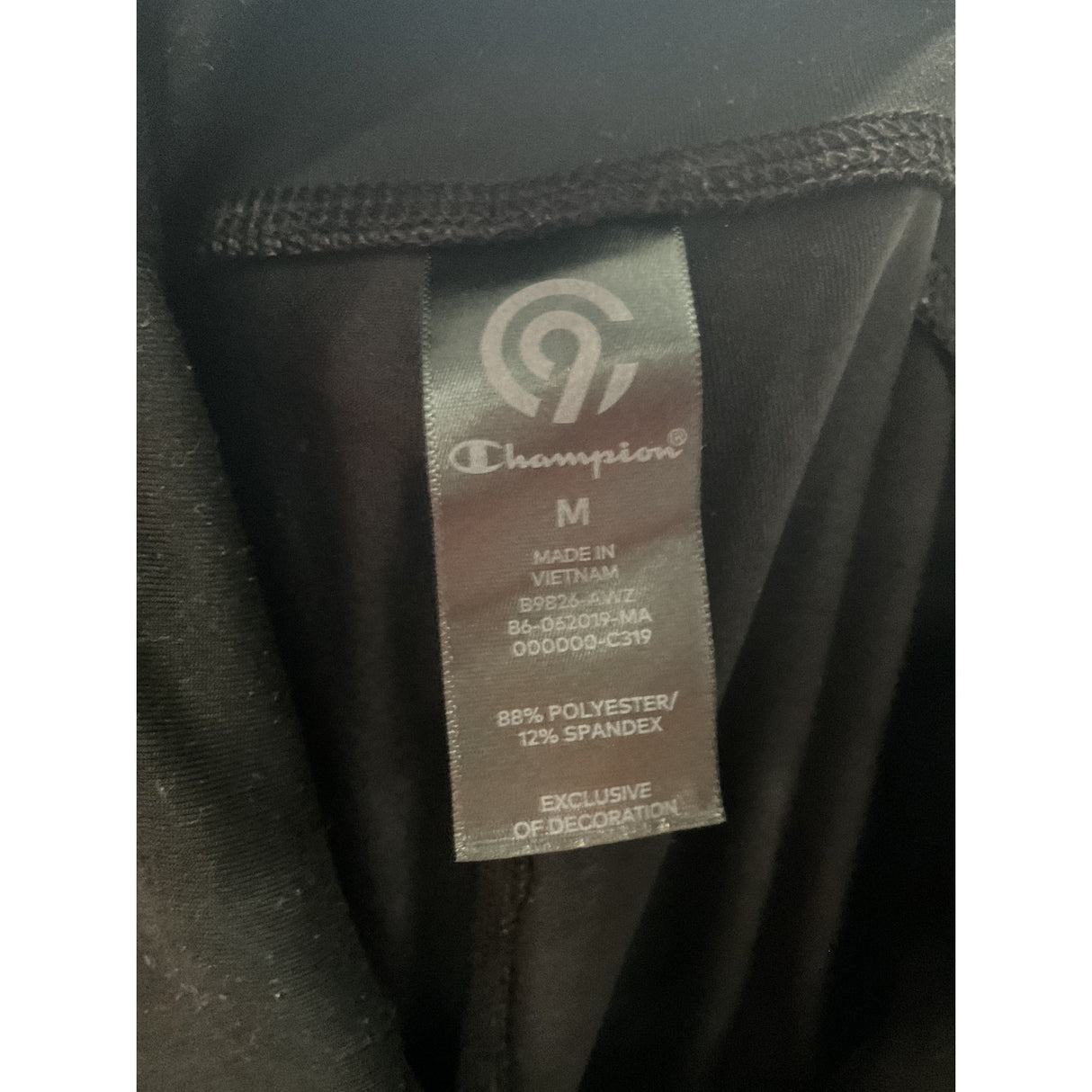 Champion Women's Black Leggings - Size M