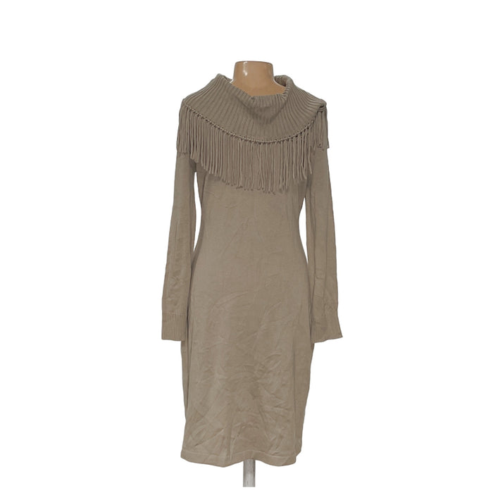 Calvin Klein Cream Sweater Dress - Size L