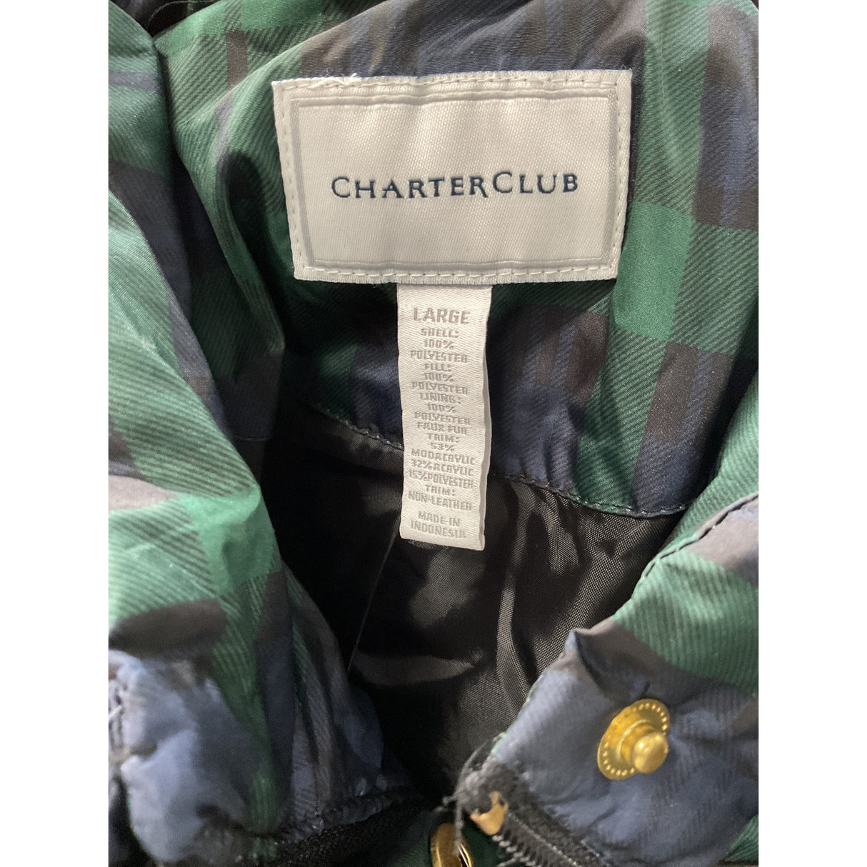 Charter Club Multicolor Vest, Women's L