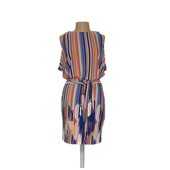 Jessica Simpson Multicolor Blouson Midi Dress