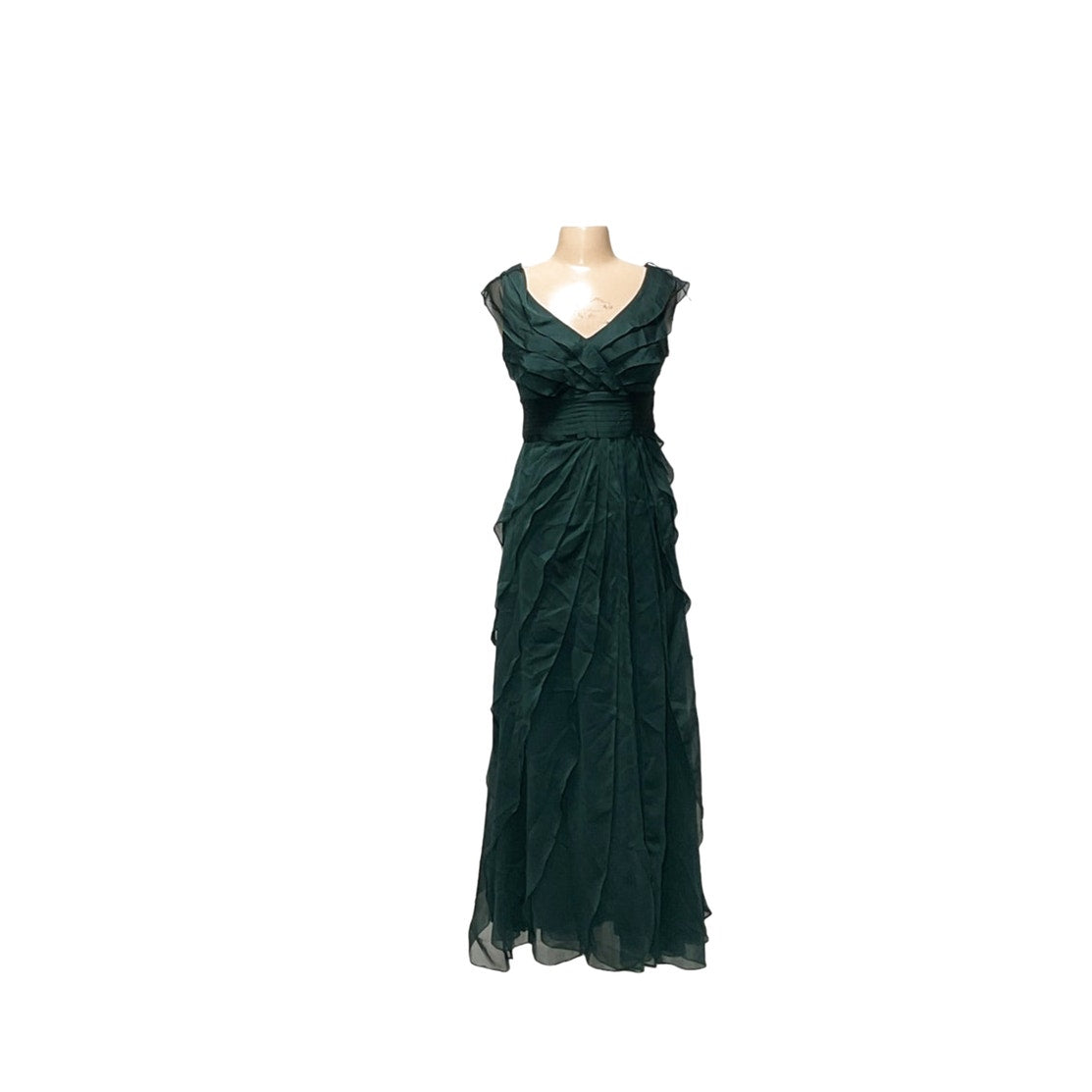 Adrianna Papell Green Maxi Dress - Size 6P