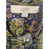 LOFT Multi Paisley Rayon Blouse