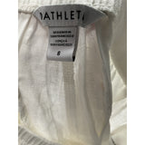 Athleta White Linen Wide Leg Pants Size 8