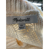 Madewell Cream Crochet Pullover Sweater XL