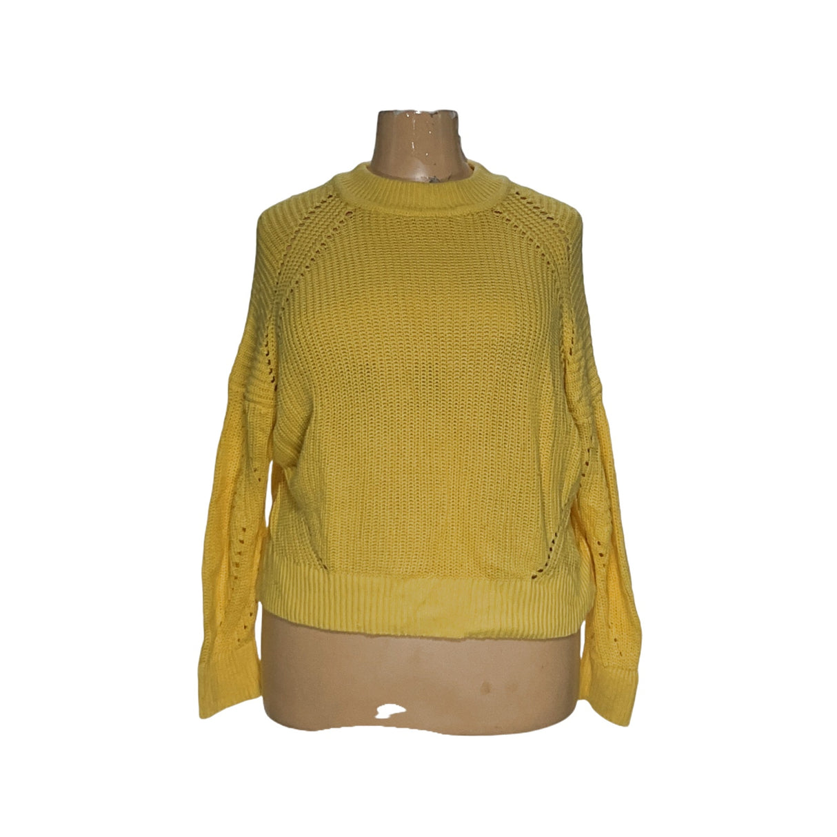 Express Yellow Pullover Sweater Women's Size L