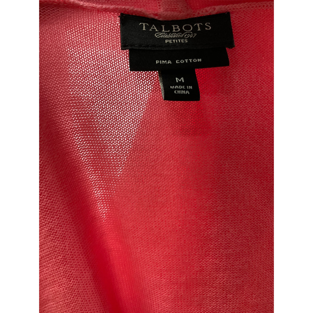 Talbots Pink Cardigan