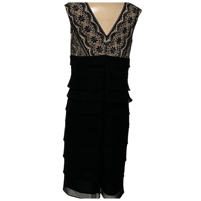 Jessica Howard Black Shift Dress 8