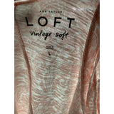 LOFT Pink Cotton Blouse L