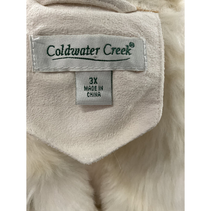 Coldwater Creek Cream Poly Overcoat - Women's 3X