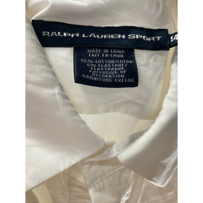 Ralph Lauren White Women's Button-Up, Size 14