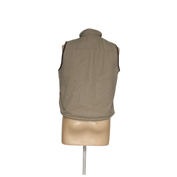 Wrangler Men's Beige Polyester Vest, Size M