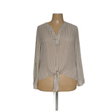 Chico's Beige Polyester Blouse, Size 3