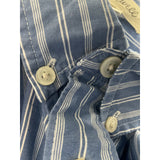 Madewell Men's Blue Striped Dress Shirt