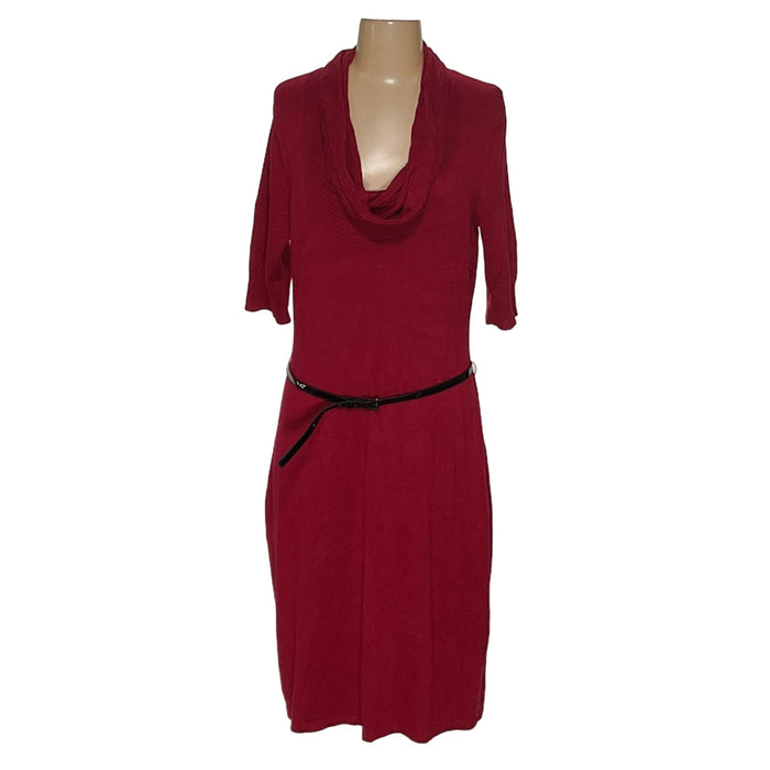 Express Red Sweater Midi Dress