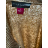 Vince Camuto Beige Acrylic Women's Pullover Sweater