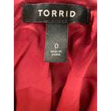 Torrid Red Basic Blazer (Size 0)