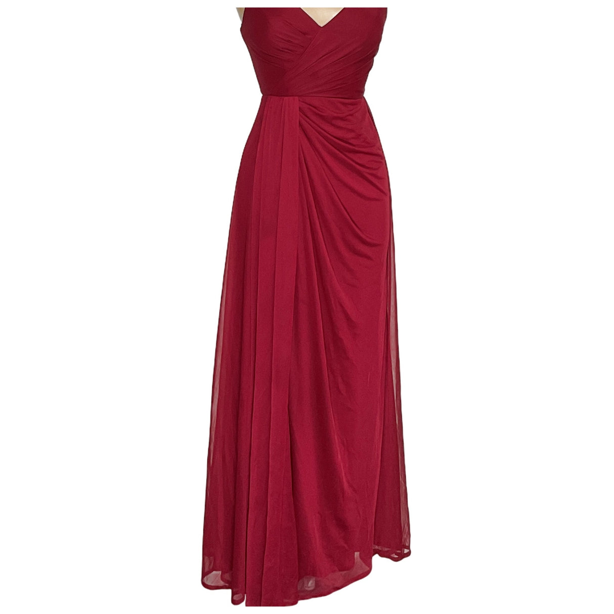 Azazie Red Maxi Dress - Size 4