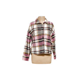 ZARA Pink Plaid Women's Jacket