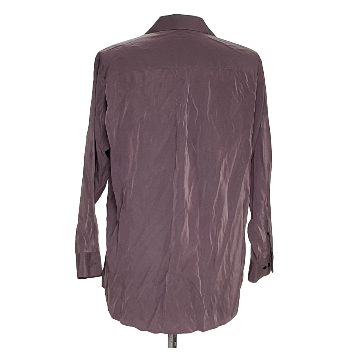 DKNY Men's Purple Cotton Button-Up Shirt