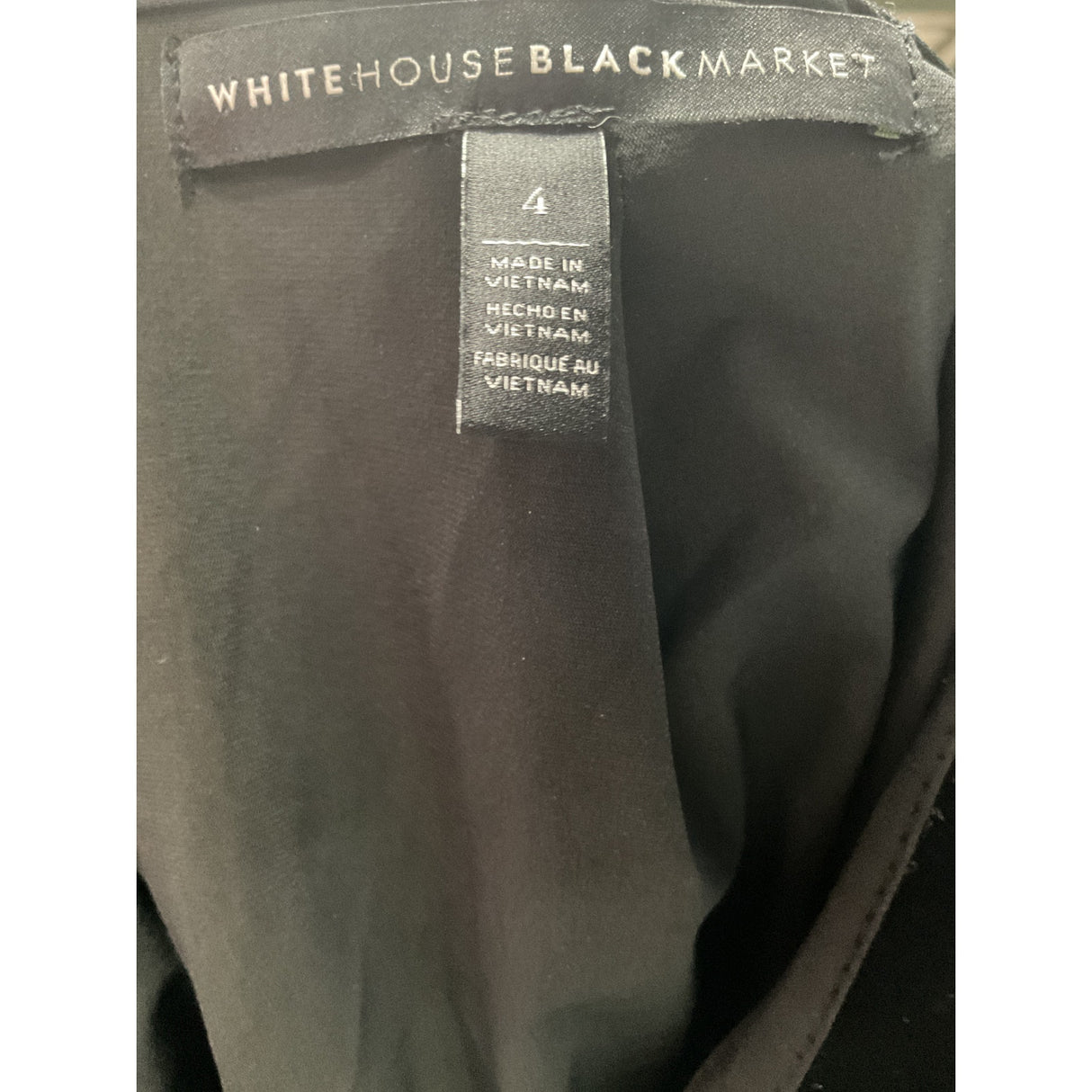 WHBM A-Line Skirt - Black, Size 4