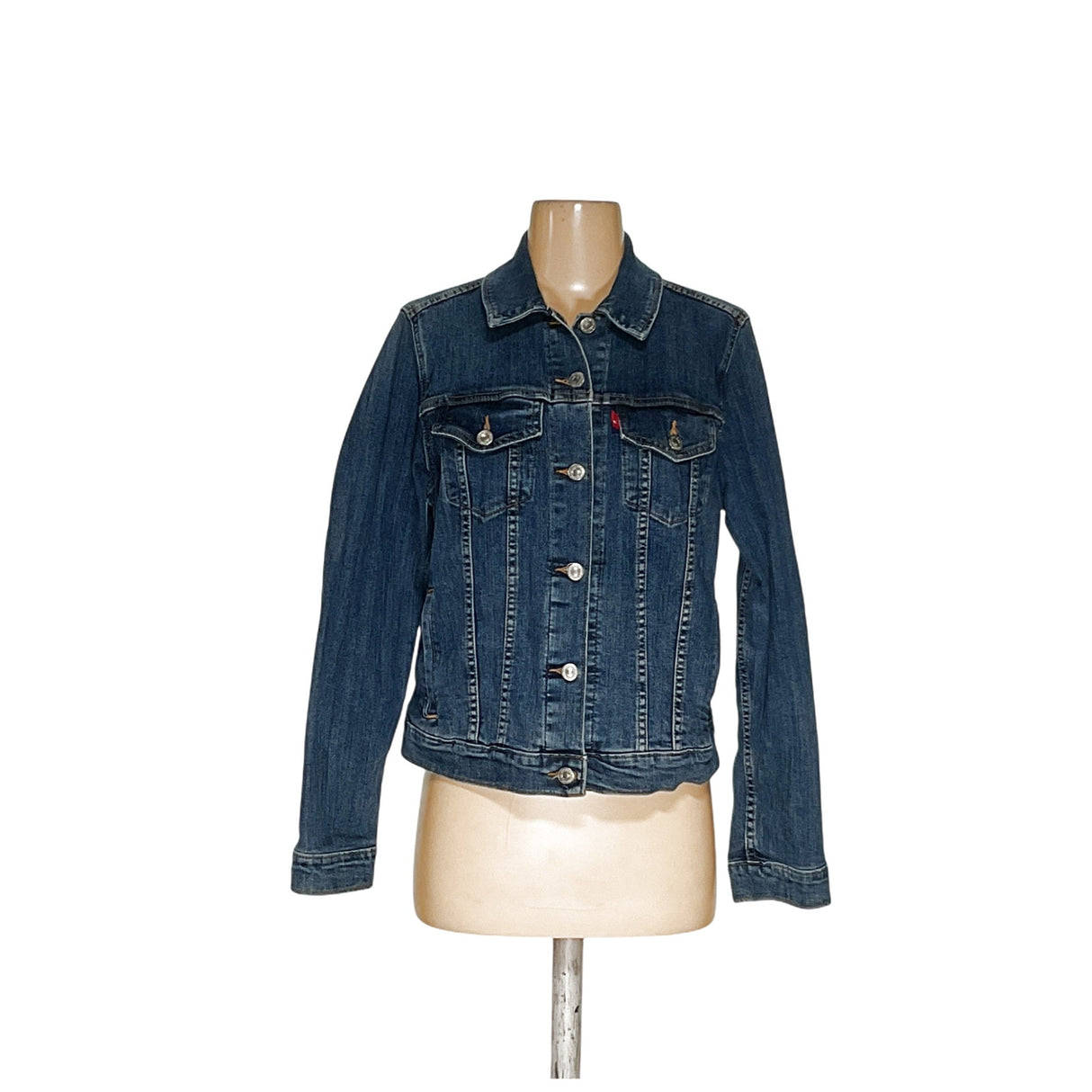 Levi's Blue Denim Basic Jacket - Women's L