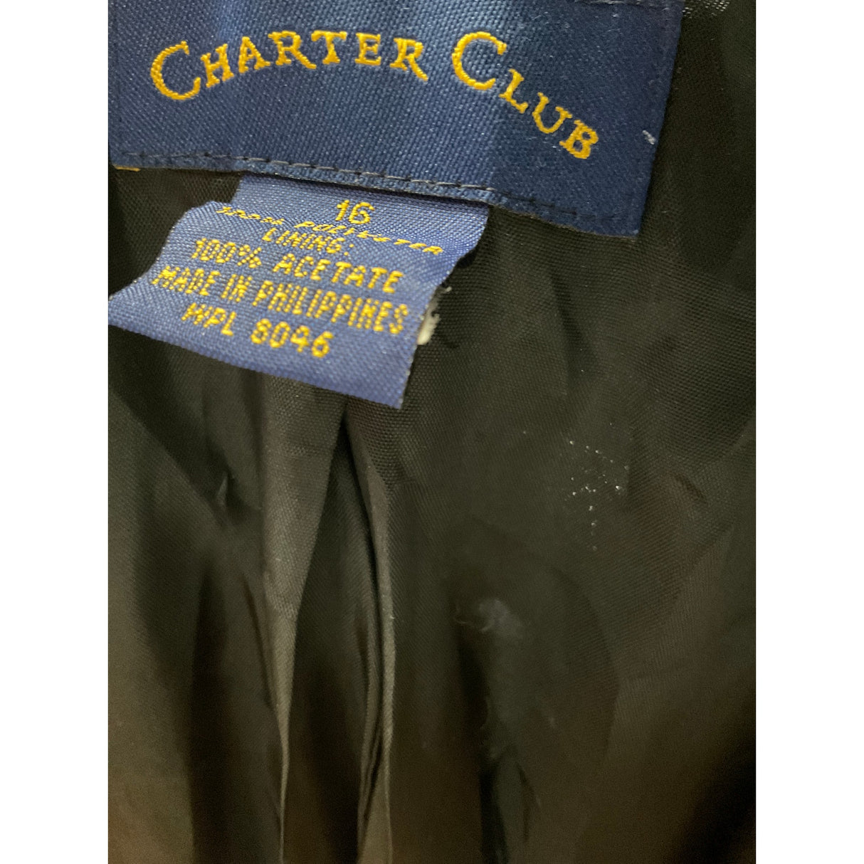 Charter Club Black Blazer - Women's Size 16