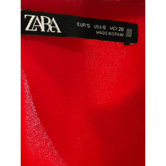 ZARA Red Women's Blouse - Size S