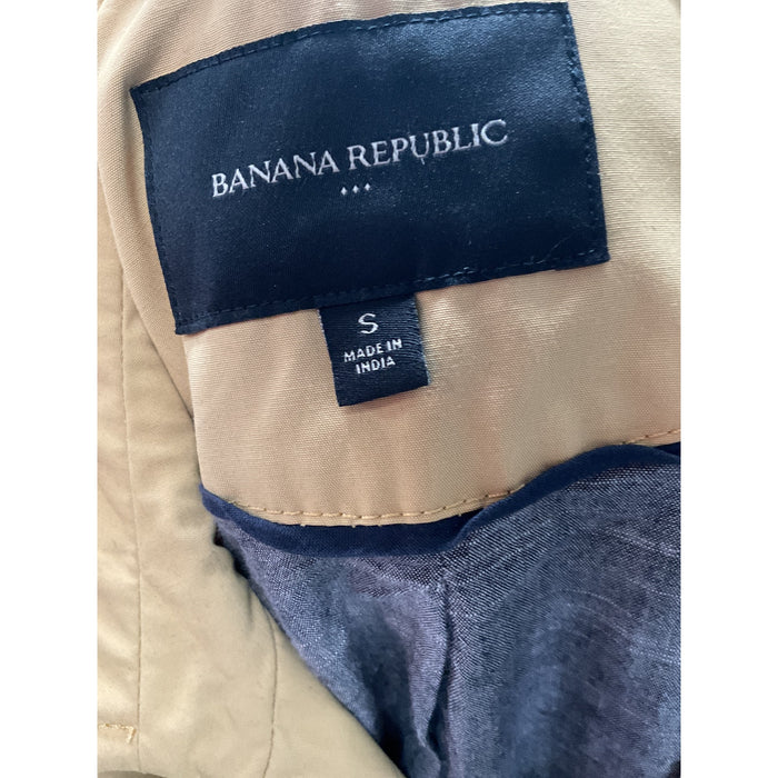 Banana Republic Men's Yellow Overcoat, Size S