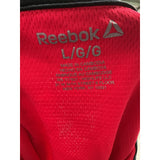 Reebok Men's Red Polyester Polo Size L