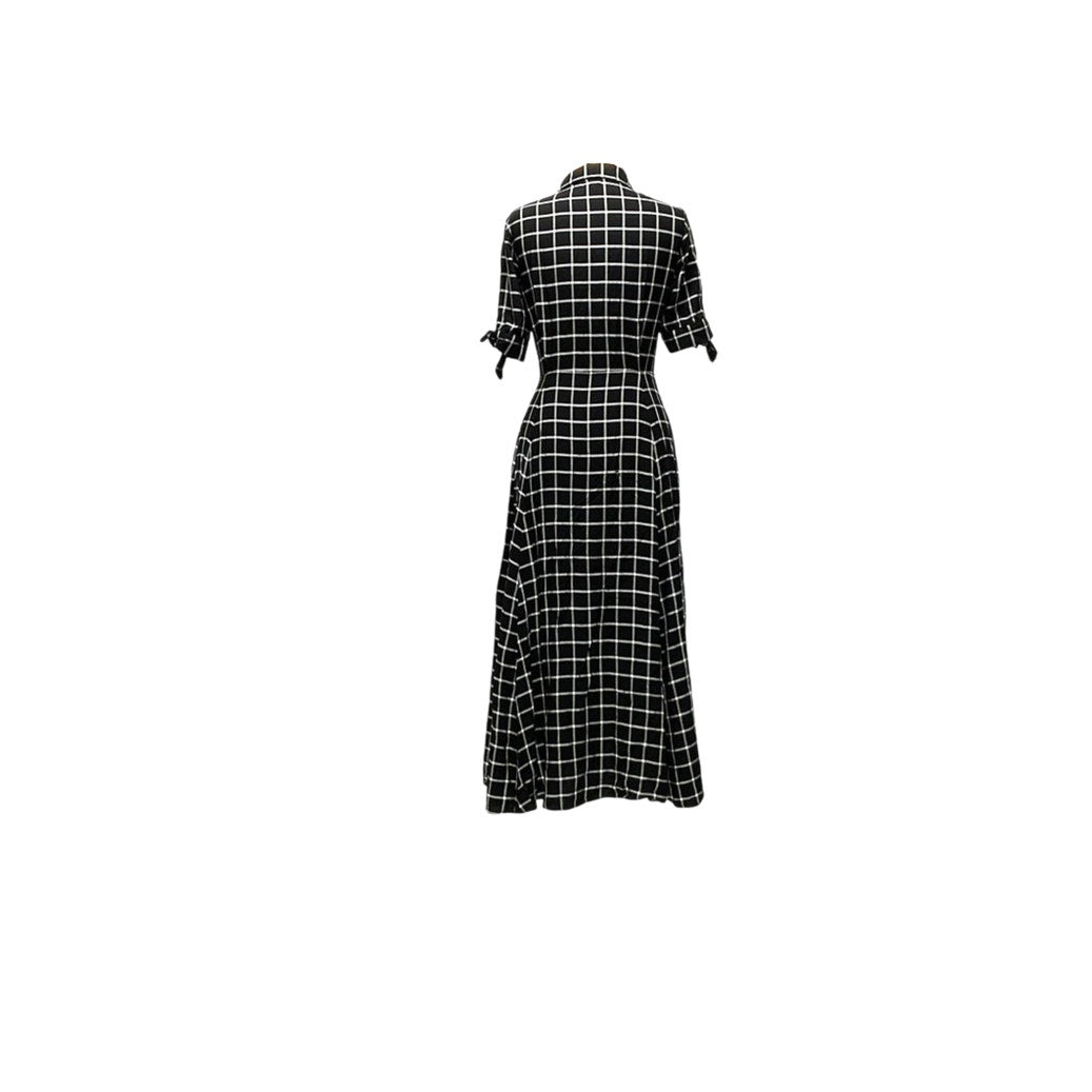 Calvin Klein Black A-Line Long Dress
