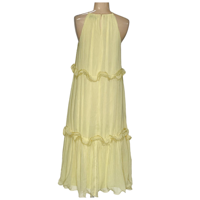 Endless rose Yellow A-Line Midi Dress XS