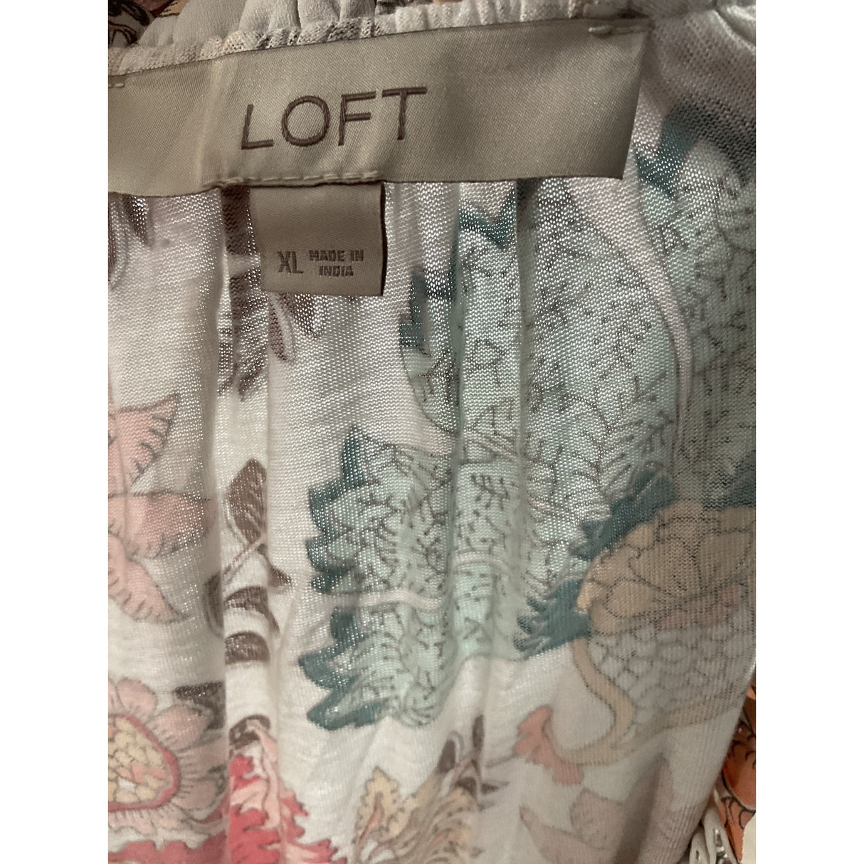 LOFT Multicolor Rayon Blouse XL