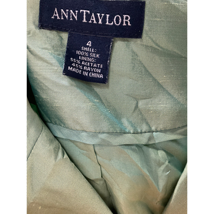 Ann Taylor Silk Button-Up Top