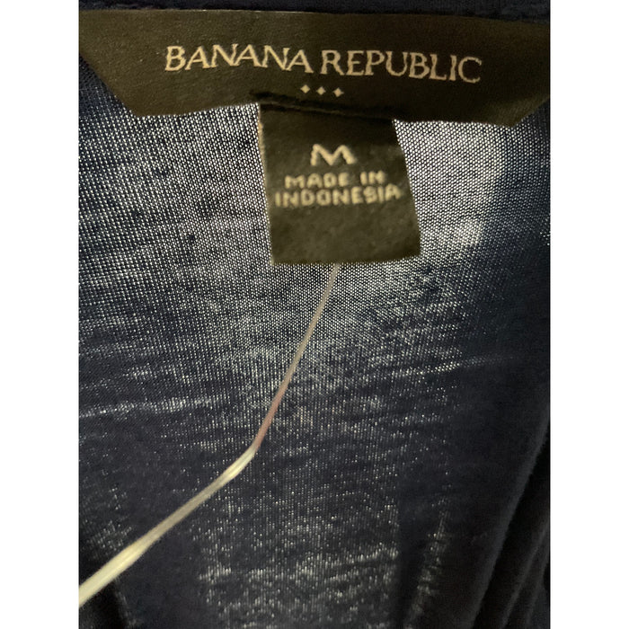 Banana Republic Blue Rayon Blouse Size M