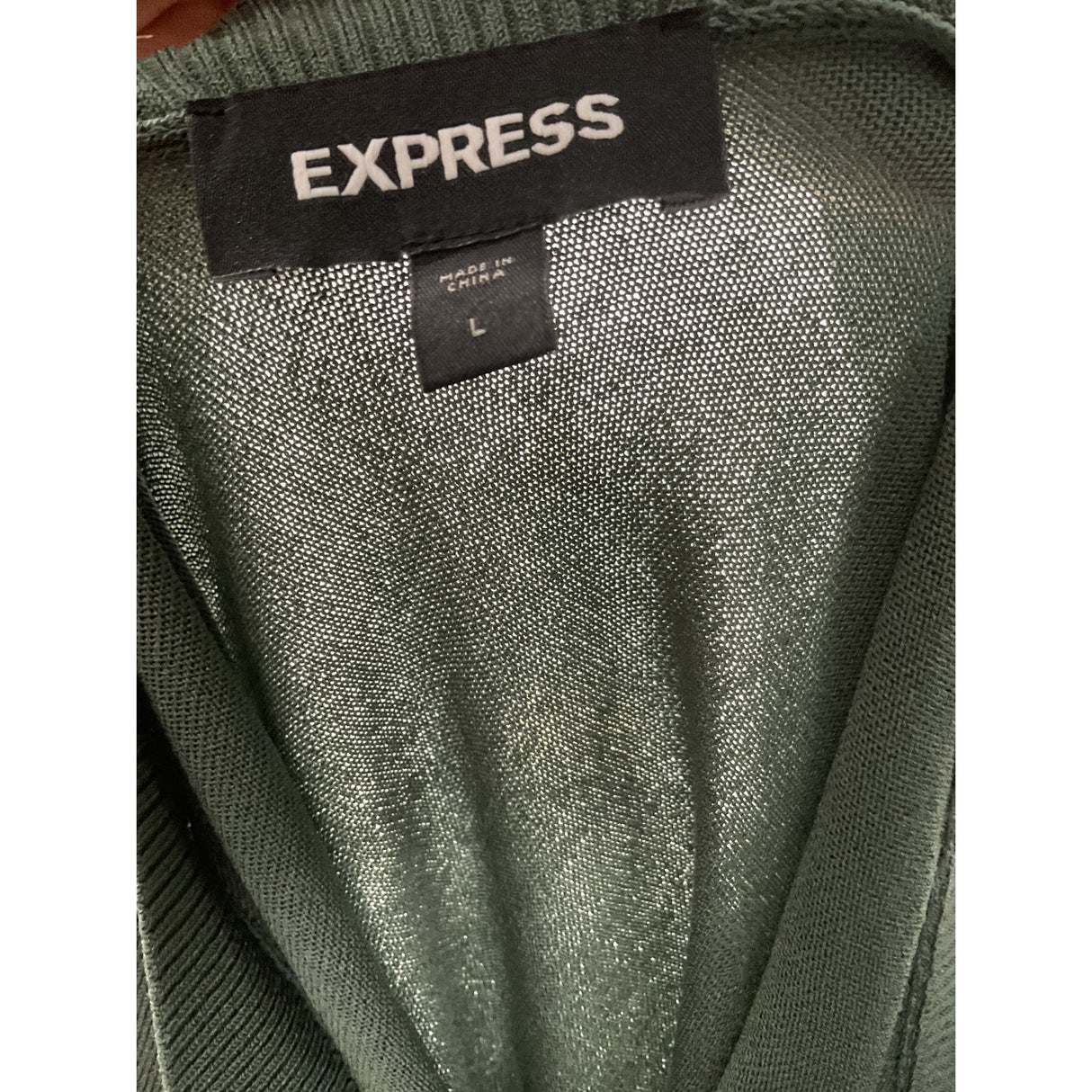 Express Green Pullover Sweater - Women's L