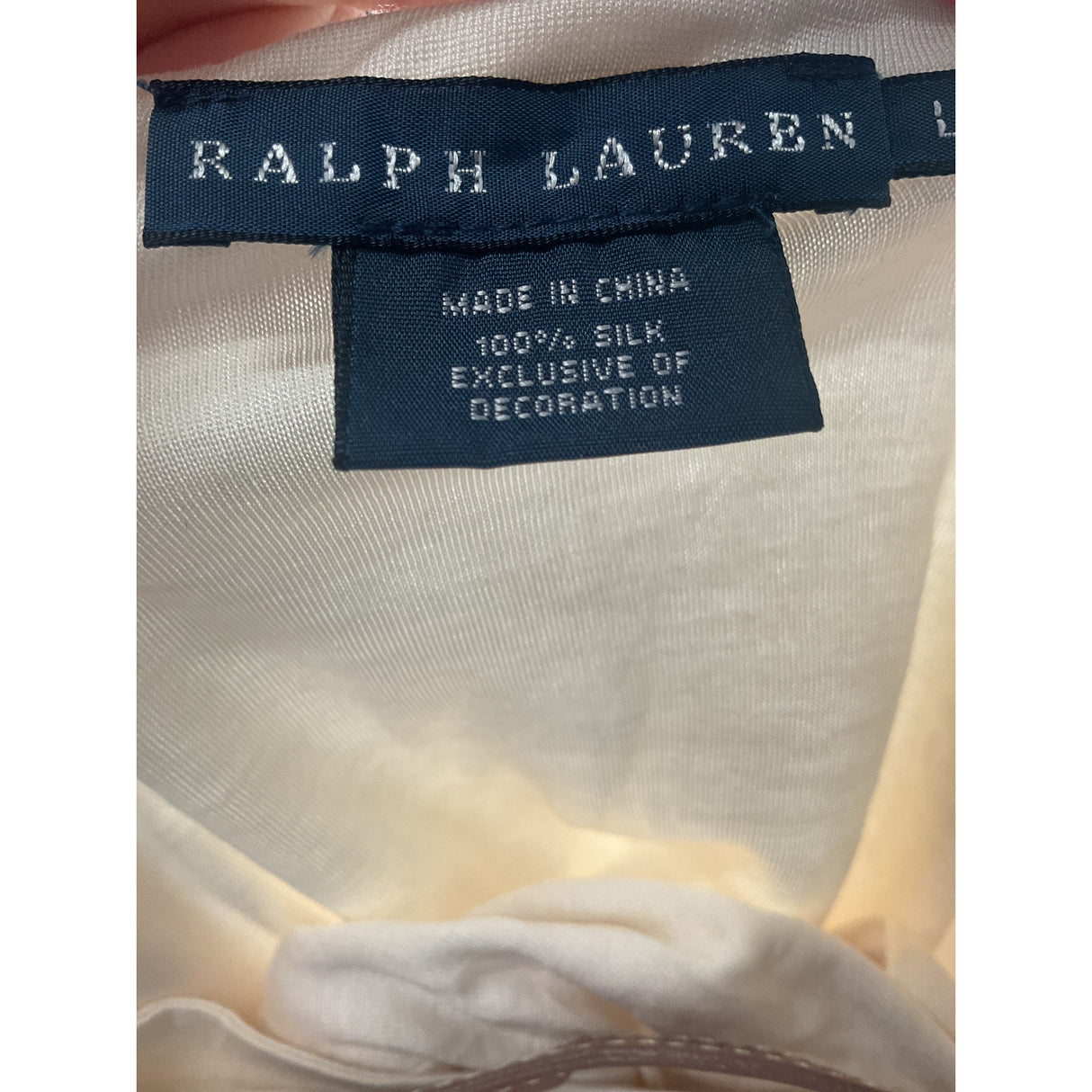 Ralph Lauren Cream Cotton Blouse - Women's L