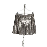 Banana Republic Silver Mini Skirt, Size 12W