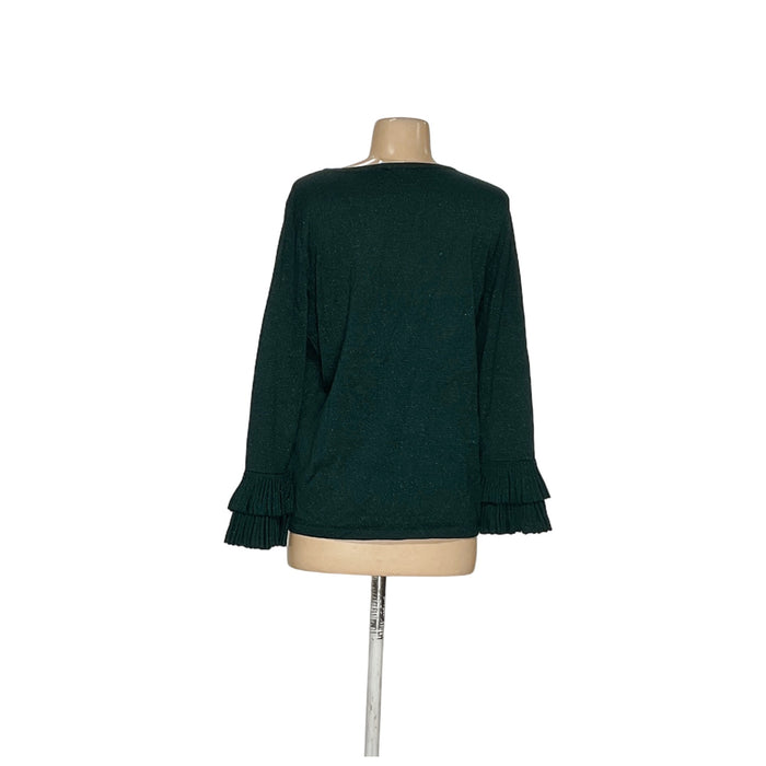 Chico's Green Rayon Blouse - Women's M