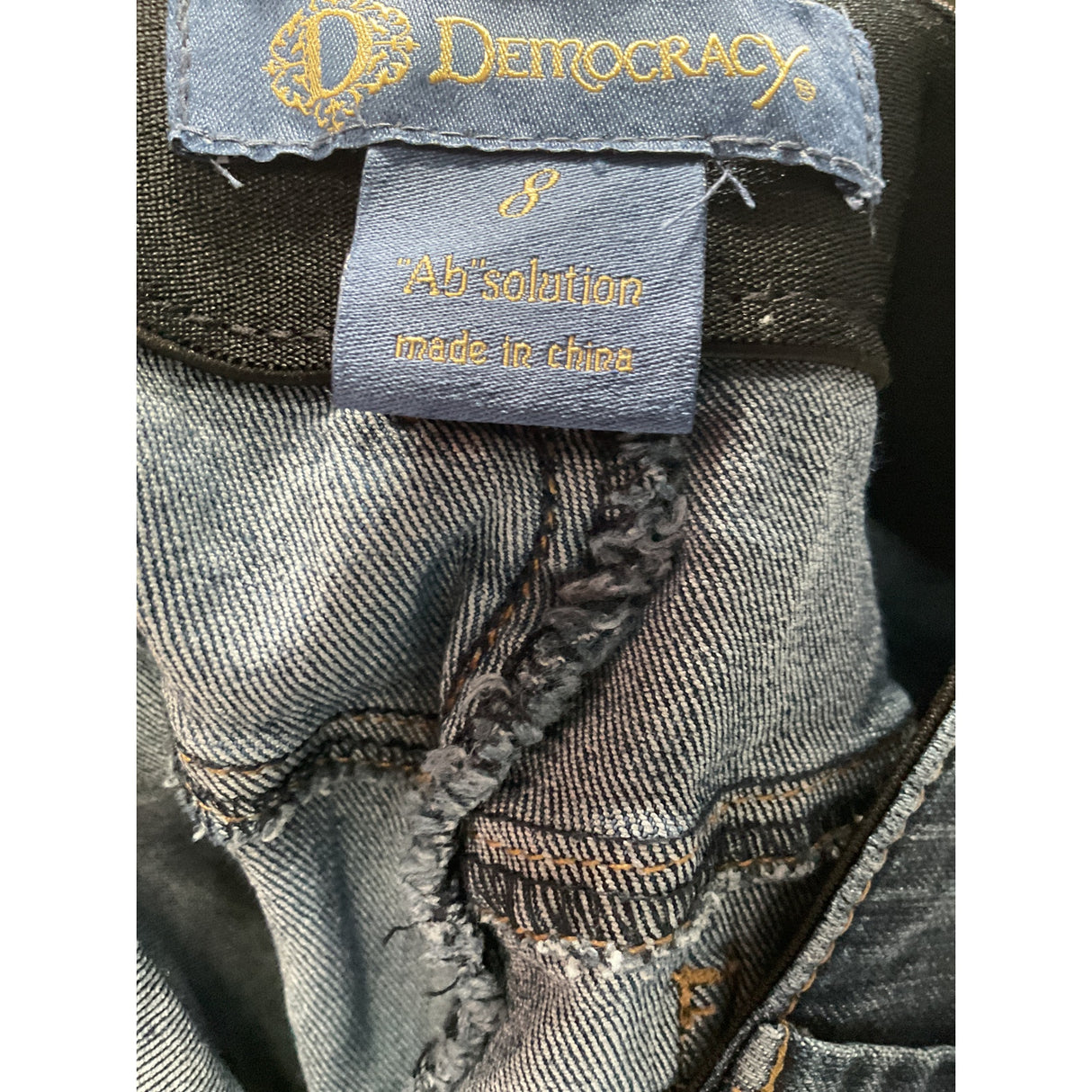 Democracy Women's Blue Cotton Bermuda Shorts