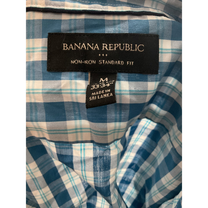 Men's Blue BR Button-Up Shirt