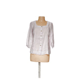 J.JILL Purple Modal Button-Up Top