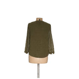 J. Crew Green Viscose Blouse - Size 2 - Women's Tops